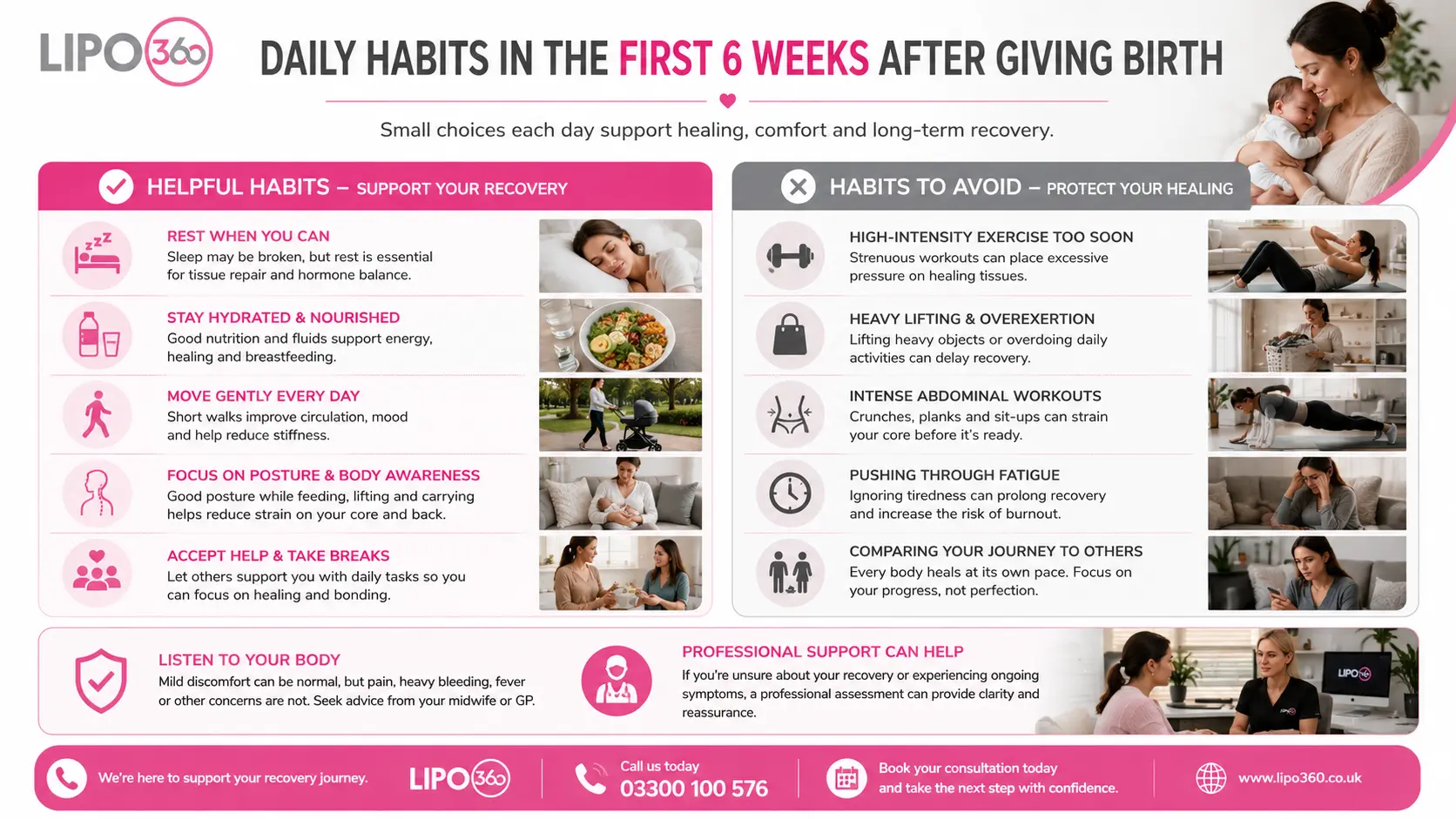 What to Do (and Avoid) in the First 6 Weeks After Giving Birth To Avoid Diastasis Recti 3 First 6 Weeks After Giving Birth To Avoid Diastasis Recti Tipton : Daily Habits in the First 6 Weeks After Giving Birth